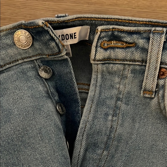 Re/Done Light Blue Denim Jeans - Picture 3 of 6